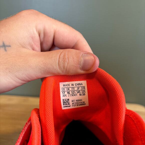 Adidas Harden Vol 5 Futurenatural Solar Red Multicolor Basketball Shoes 17 - Picture 8 of 9